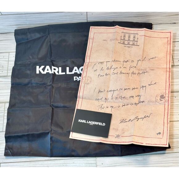 Karl Lagerfeld Simone Fuchsia Studded Camera Bag W/ Guitar Strap Crossbody - Picture 15 of 16